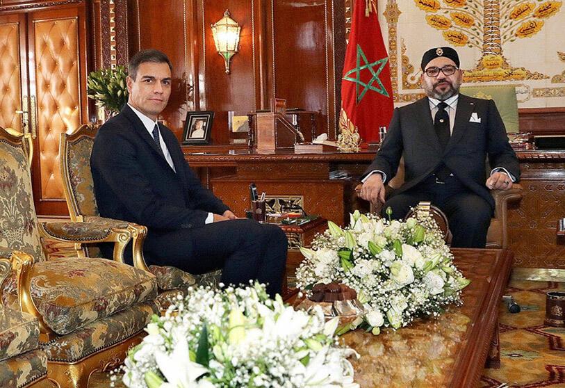 Le Roi Mohammed VI offre un déjeuner en l'honneur de Pedro Sanchez et de la délégation l'accompagnant